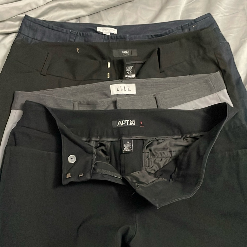 4 pairs of dress pants